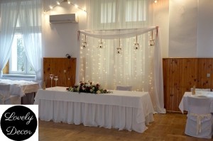 dekoracje weselne sala w odrzykoniu